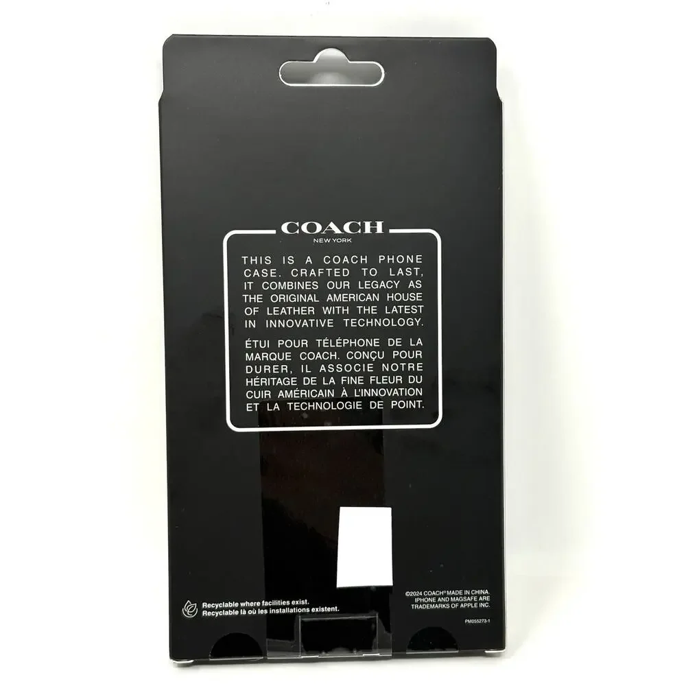 Coach iPhone 15 / 14 / 13 Case Signature Cs Deep Forest Logo Magsafe NIP